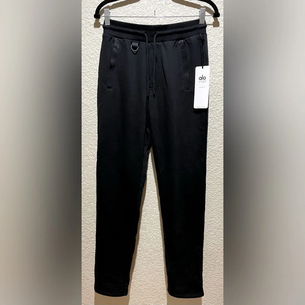 NWT Alo Yoga Nomadic Sweatpants in Black Front & Back Pockets Size S - Picture 5 of 16
